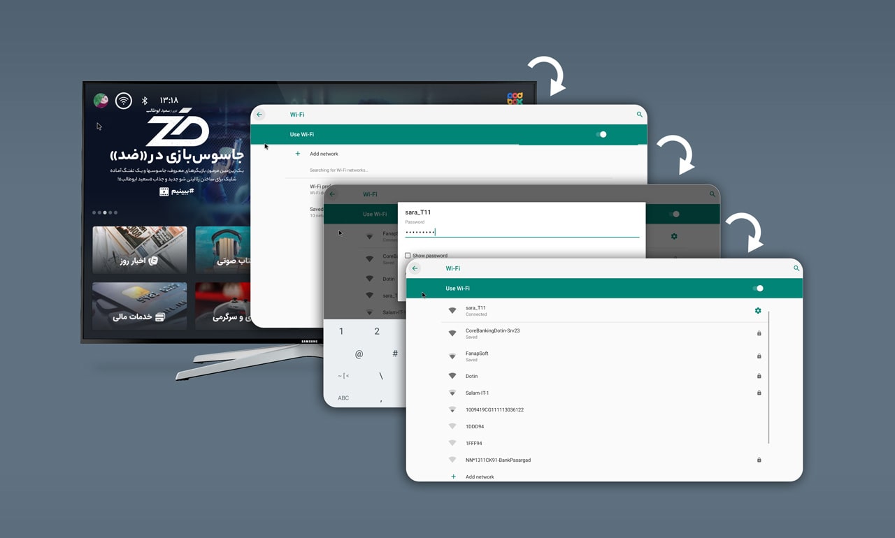 اتصال اندروید باکس به اینترنت