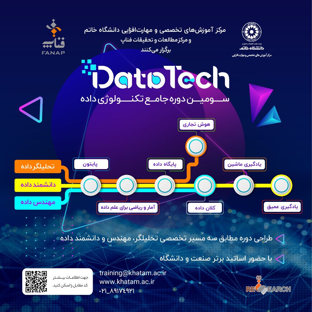 دوره سوم جامع تکنولوژی داده (DataTech) - مسیر  مهندس داده